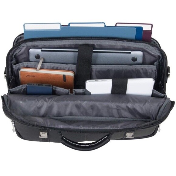 Kenneth Cole REACTION Business 16" Colombian Leather Laptop Messenger Bag - Picture 6 of 16